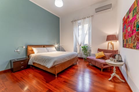 Bed, Photo of the whole room, Bedroom, air conditioner