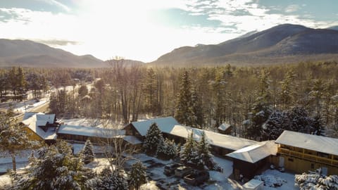 Property building, Nearby landmark, Winter, Mountain view