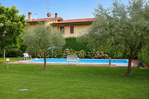 Spring, Garden, Garden view, Pool view, Swimming pool, sunbed