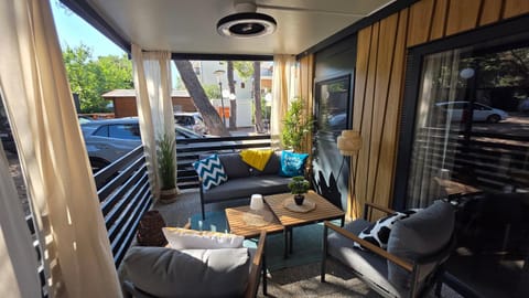 Patio, Day, View (from property/room), Balcony/Terrace, Dining area, Parking