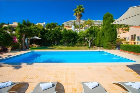 Property building, Living room, Swimming pool