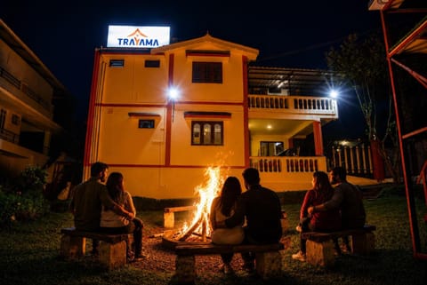 Night, People, BBQ facilities, group of guests