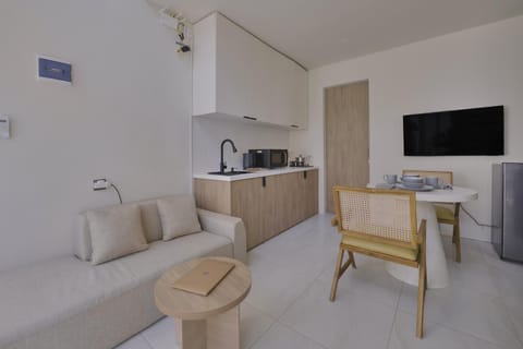 TV and multimedia, Kitchen or kitchenette, Living room, Seating area, Dining area, minibar