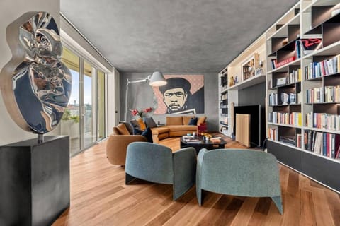 Library, TV and multimedia, Living room, Seating area