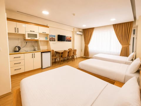 Bed, TV and multimedia, Kitchen or kitchenette, Living room, Photo of the whole room, Seating area, Bedroom, minibar
