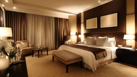Bed, TV and multimedia, Living room, Photo of the whole room, Seating area, Bedroom