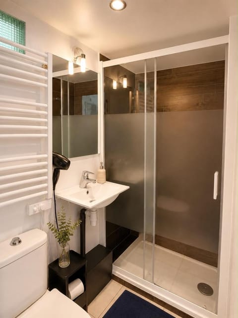 Shower, Toilet, Bathroom, towels