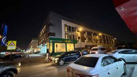 Property building, Night, Neighbourhood, Street view, Location, Parking