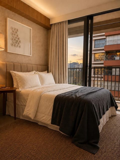Bed, View (from property/room), Balcony/Terrace, Photo of the whole room