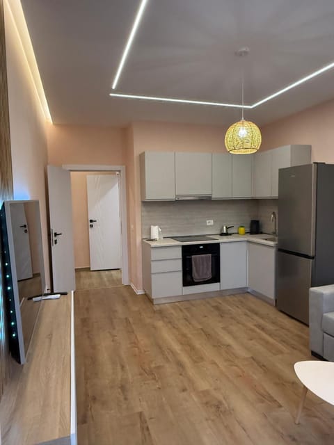 Kitchen or kitchenette, dishwasher, minibar, oven, stove