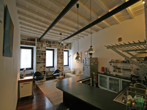 Kitchen or kitchenette, Living room, Dining area