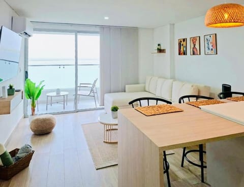 View (from property/room), Living room, Sea view