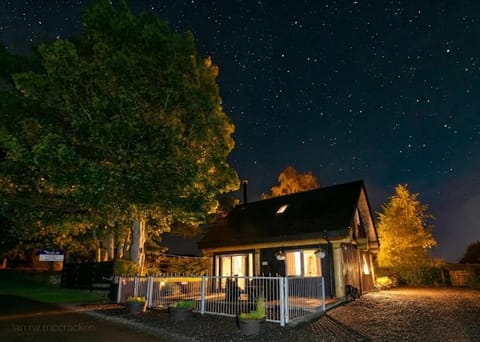 Property building, Night, Garden view