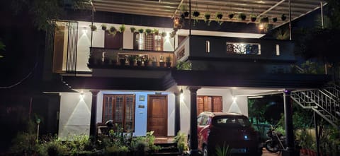 Property building, Night, View (from property/room), Parking