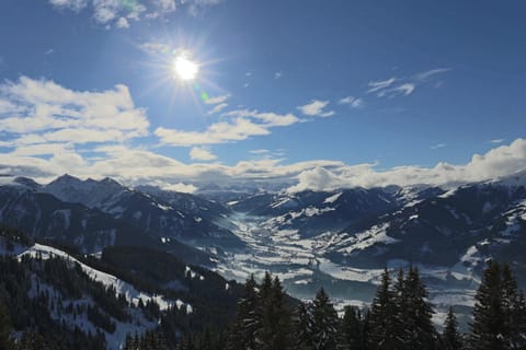 Natural landscape, Winter, Mountain view
