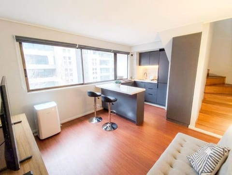 Kitchen or kitchenette, Living room