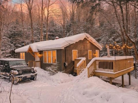 Property building, Winter, Sunset