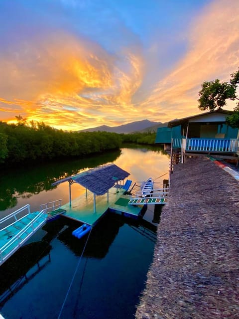 Natural landscape, Mountain view, River view, Sunset