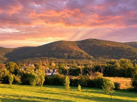 Mountain view, Sunset