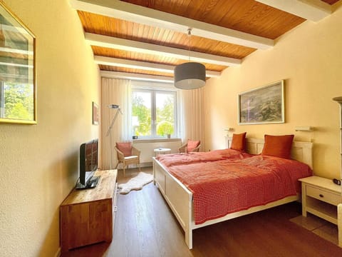 Bed, TV and multimedia, Photo of the whole room, Bedroom