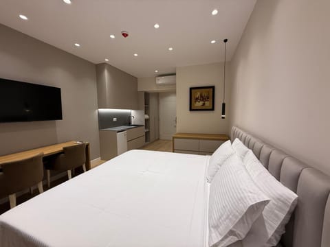 Bed, air conditioner