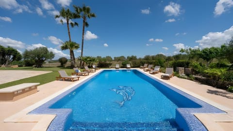 Property building, Living room, Swimming pool