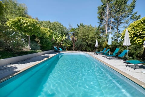Property building, Living room, Swimming pool
