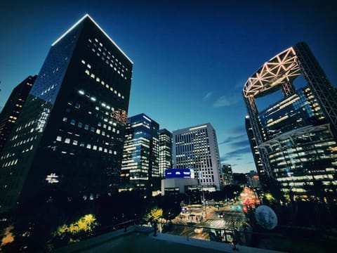 Property building, Night, City view