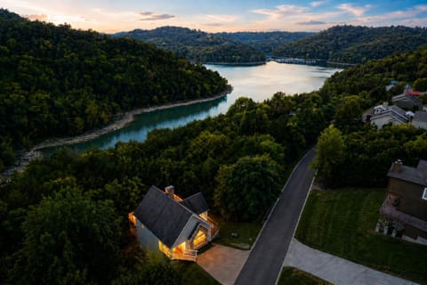 Property building, Natural landscape, View (from property/room), Lake view, Sunset