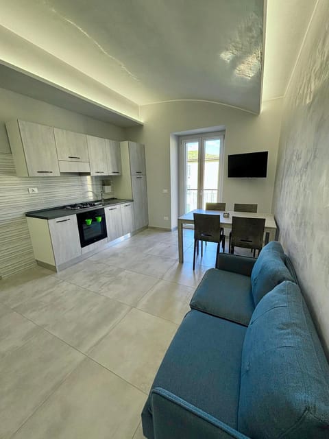 Living room, kitchen