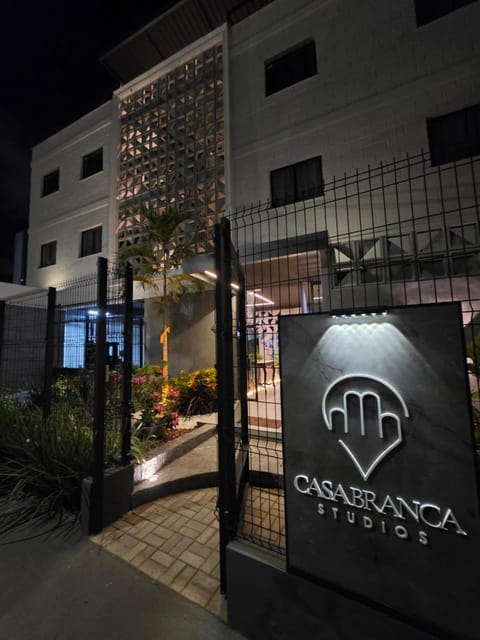 Property building, Night, Property logo or sign, Street view