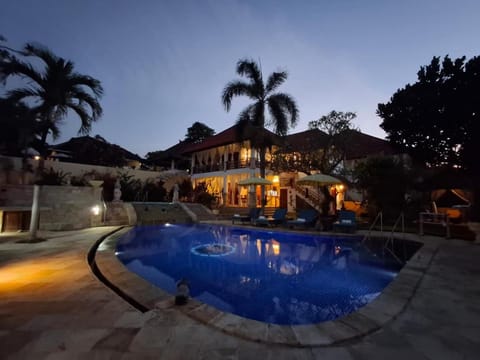 Night, Swimming pool, Swimming pool