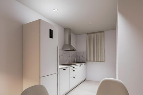 Kitchen or kitchenette, Living room