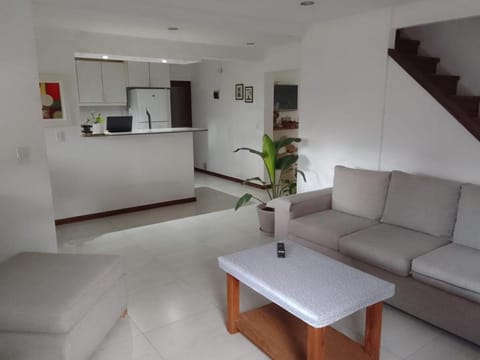 Kitchen or kitchenette, Living room, Seating area