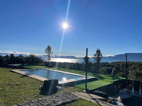 Spring, Day, Natural landscape, Garden, Lake view, Pool view, Swimming pool, Swimming pool