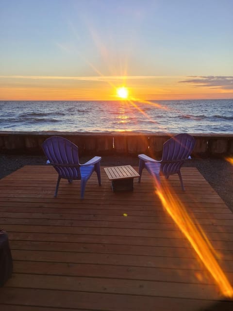 Balcony/Terrace, Beach, Sea view, Sunset