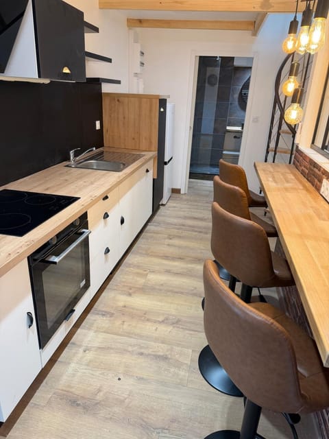 Kitchen or kitchenette, Dining area, oven, stove