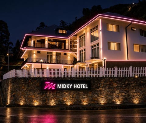 Property building, Night, Logo/Certificate/Sign, Street view