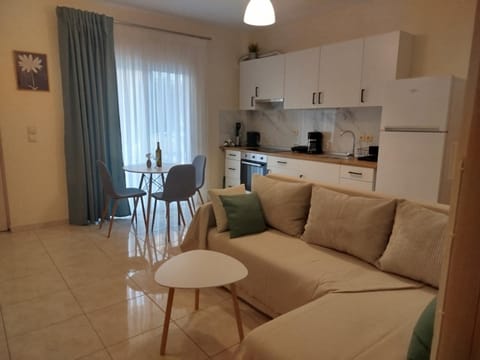 Kitchen or kitchenette, Living room, Seating area, Dining area, stove