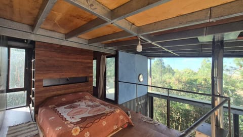 Bed, Natural landscape, View (from property/room), Balcony/Terrace, Photo of the whole room, Bedroom