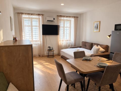 Bed, TV and multimedia, Kitchen or kitchenette, Photo of the whole room, Seating area, Dining area, pet friendly