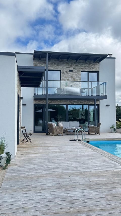 Property building, Patio, Pool view, Swimming pool