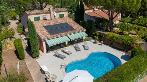 Property building, Living room, Swimming pool