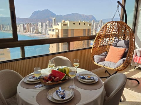 Natural landscape, Balcony/Terrace, Dining area, Mountain view, Sea view