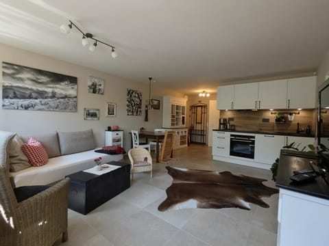 Kitchen or kitchenette, Living room, Dining area