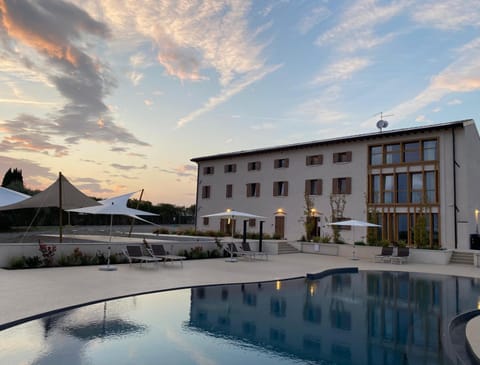 Property building, Pool view, Swimming pool