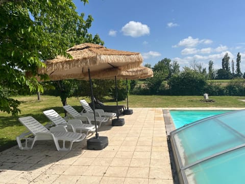 Property building, Living room, Swimming pool