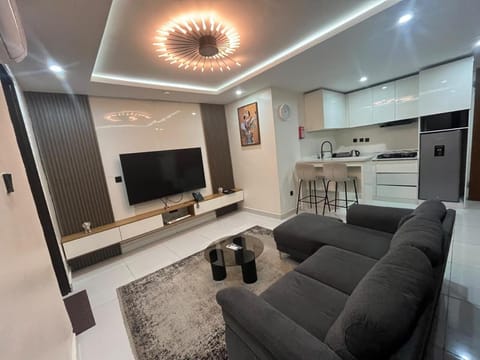 TV and multimedia, Kitchen or kitchenette, Living room, Dining area, stove