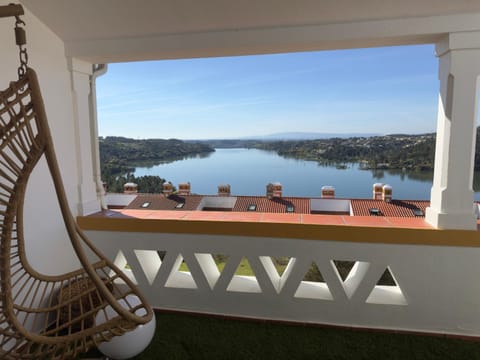 Day, Natural landscape, View (from property/room), Balcony/Terrace, Seating area, Lake view, Mountain view, River view
