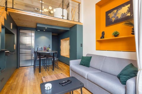 Kitchen or kitchenette, Living room, Dining area